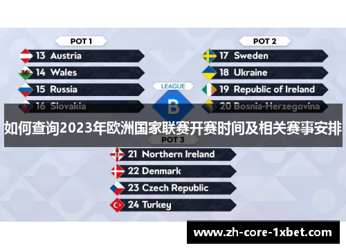 如何查询2023年欧洲国家联赛开赛时间及相关赛事安排